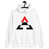 Pyramid Black Bottom Red Top Unisex Hoodie Gildan Original Art Abyssinian Kiosk Fashion Cotton Apparel Clothing