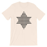 Black Boxes Star of David Unisex T-Shirt Abyssinian Kiosk Rectangles Jewish Falasha Abyssinia Ethiopia Bella Canvas Original Art Fashion Cotton Apparel Clothing