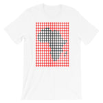 Black Africa Red Grid Unisex T-Shirt Map Abyssinian Kiosk Fashion Cotton Apparel Clothing Bella Canvas Original Art