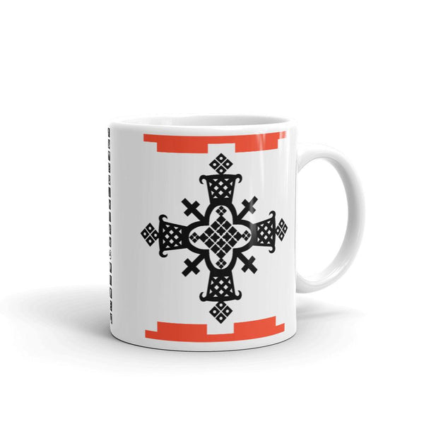 Black Cross Red Legos Coffee Mug Ethiopian Coptic Orthodox Abyssinian Kiosk Christian