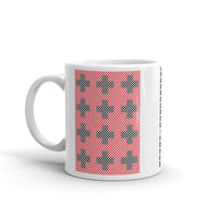 Criss Cross Red Black Kaffa Mug