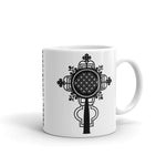 Plain Black #10 Cross Kaffa Mug