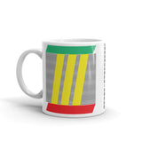 Green Yellow Red III Lines Kaffa Mug