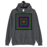 Colored Boxes Black Outlines Unisex Hoodie Abyssinian Kiosk Fashion Multiple Color Squares Cotton Apparel Clothing Gildan Original Art