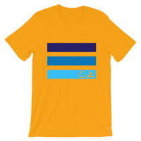 Blues CA Cutout Unisex T-Shirt California State Abyssinian Kiosk Fashion Cotton Apparel Clothing Bella Canvas Original Art