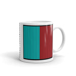 Black Back Cyan Red Kaffa Mug