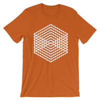 White Cube Illusion Unisex T-Shirt Abyssinian Kiosk 3D Bars Polygon Fashion Cotton Apparel Clothing Bella Canvas Original Art