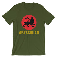 Black Lion Red Circle Unisex T-Shirt Ethiopian Lion of Judah Abyssinian Kiosk Abyssinia Ethiopia