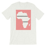 Africa Diagonal Lines Red Black Unisex T-Shirt Abyssinian Kiosk Fashion Cotton Apparel Clothing Bella Canvas Original Art