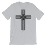 Black Ellipse Cross Bella Canvas Unisex T-Shirt Abyssinian Kiosk Christian Jesus Religion Cross Bella Canvas Original Art Fashion Cotton Apparel Clothing