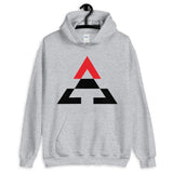 Pyramid Black Bottom Red Top Unisex Hoodie Gildan Original Art Abyssinian Kiosk Fashion Cotton Apparel Clothing