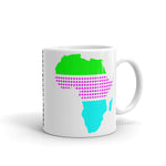 Africa Green Magenta Dots Kaffa Mug