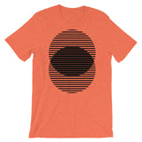Black Lined Circles Unisex T-Shirt Abyssinian Kiosk Joining Circles Fashion Cotton Apparel Clothing Bella Canvas Original Art