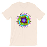 Psychedelic Star Unisex T-Shirt Trip Trippy Colorful Abyssinian Kiosk Bella Canvas Original Art Abyssinian Kiosk Fashion Cotton Apparel Clothing