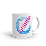 Blue Circles Pink Strikes Kaffa Mug