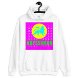 Abyssinian Logo Magenta Background Unisex Hoodie Abyssinian Kiosk Ethiopian Lion of Judah Amharic Ethiopia Gildan Original Art