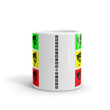 Pop Art Solid GYR Haile Selassie Kaffa Mug