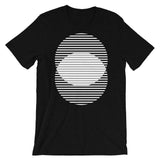 White Lined Circles Unisex T-Shirt Abyssinian Kiosk Joining Circles Fashion Cotton Apparel Clothing Bella Canvas Original Art