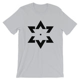 Black Star of David Tips Unisex T-Shirt Ends Ethiopian Falasha Abyssinian Kiosk Fashion Cotton Apparel Clothing Bella Canvas Original Art