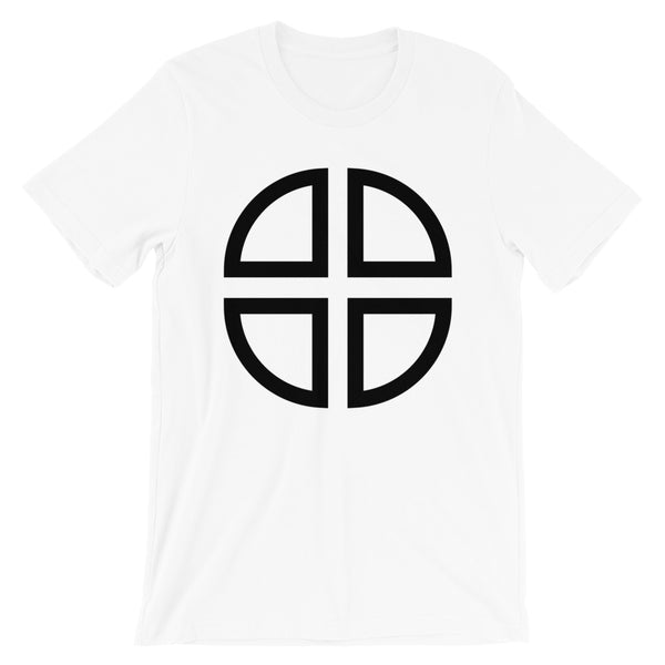 Between the Lines Cross Black Unisex T-Shirt Abyssinian Kiosk Ethiopian Coptic Orthodox Tewahedo Christian Bella Canvas Original Art Fashion Cotton Apparel Clothing