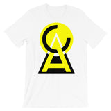 Yellow Black CA Circle Triangle Unisex T-Shirt Abyssinian Kiosk Fashion Cotton Apparel Clothing Bella Canvas Original Art