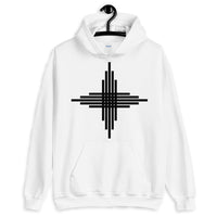 Plain Black Zia Sun Cross Unisex Hoodie Abyssinian Kiosk Fashion Cotton Apparel Clothing Gildan Original Art