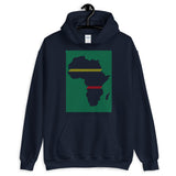 Africa Diagonal Lines GYR Unisex Hoodie Abyssinian Kiosk Fashion Cotton Apparel Clothing Gildan Original Art Green Yellow Red Ethiopia Ethiopian Flag