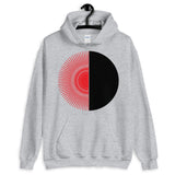 Red Half Star Black Half Circle Unisex Hoodie Abyssinian Kiosk Fashion Cotton Apparel Clothing Gildan Original Art