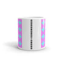 Criss Cross Magenta Cyan Kaffa Mug