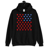 Star Spangled 2 Unisex Hoodie 50 Stars States United States of America American Flag Red White Blue Freedom USA Original Art Abyssinian Kiosk