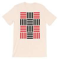 4 Lines Black Cross Red Unisex T-Shirt Abyssinian Kiosk Christian Bella Canvas Original Art Fashion Cotton Apparel Clothing