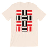 4 Lines Black Cross Red Unisex T-Shirt Abyssinian Kiosk Christian Bella Canvas Original Art Fashion Cotton Apparel Clothing