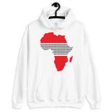 Africa Red Black Middle Dots Unisex Hoodie Abyssinian Kiosk Fashion Cotton Apparel Clothing Gildan Original Art