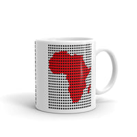 Black Squares Red Africa Kaffa Mug