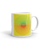 Green & Red Cube Spokes Kaffa Mug