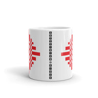 Red Pixel Cross Kaffa Mug