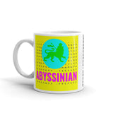 Abyssinian Logo Yellow Background Kaffa Mug
