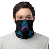 Custom Sisko Kid Blue Black Purple Neck Gaiter