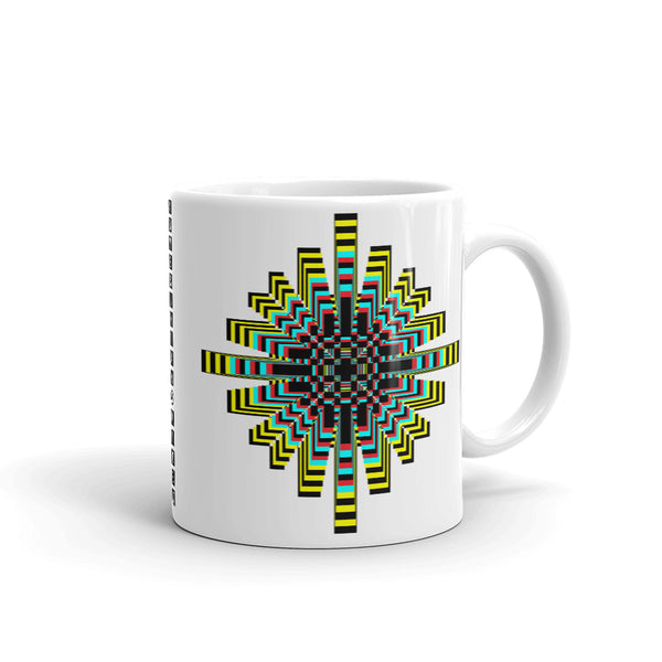 Psychedelic Waffle Cross Kaffa Mug