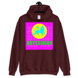 Abyssinian Logo Magenta Background Unisex Hoodie Abyssinian Kiosk Ethiopian Lion of Judah Amharic Ethiopia Gildan Original Art