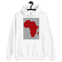 Black Squares Red Africa Unisex Hoodie Map African Abyssinian Kiosk Fashion Cotton Apparel Clothing Gildan Original Art