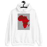 Black Squares Red Africa Unisex Hoodie Map African Abyssinian Kiosk Fashion Cotton Apparel Clothing Gildan Original Art