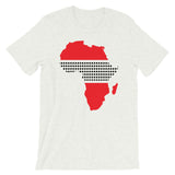 Africa Red Black Middle Dots Unisex T-Shirt Abyssinian Kiosk Fashion Cotton Apparel Clothing Bella Canvas Original Art