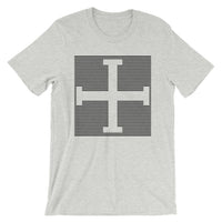 Black Lines Empty + Cross Unisex T-Shirt Abyssinian Kiosk Equal Arm Cross Christian Lines Bella Canvas Original Art Fashion Cotton Apparel Clothing