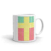 Yellow Cross Green Red Lines Kaffa Mug