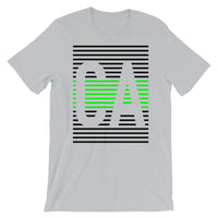 CA Black Green Lines Unisex T-Shirt Abyssinian Kiosk Fashion Cotton Apparel Clothing Bella Canvas Original Art