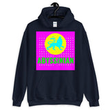 Abyssinian Logo Magenta Background Unisex Hoodie Abyssinian Kiosk Ethiopian Lion of Judah Amharic Ethiopia Gildan Original Art