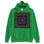 Colored Boxes Black Outlines Unisex Hoodie Abyssinian Kiosk Fashion Multiple Color Squares Cotton Apparel Clothing Gildan Original Art