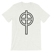 Circle Top Black Hollow Cross Unisex T-Shirt Abyssinian Kiosk Ethiopian Coptic Orthodox Tewahedo Christian Bella Canvas Original Art Fashion Cotton Apparel Clothing