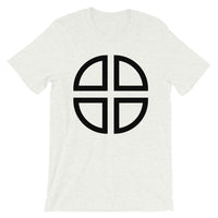 Between the Lines Cross Black Unisex T-Shirt Abyssinian Kiosk Ethiopian Coptic Orthodox Tewahedo Christian Bella Canvas Original Art Fashion Cotton Apparel Clothing